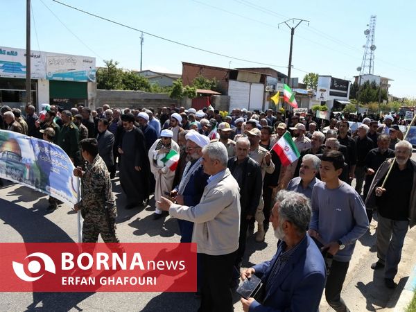 راهپیمایی با شکوه روز قدس در فرح آباد