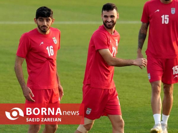 تمرین تیم ملی فوتبال ایران