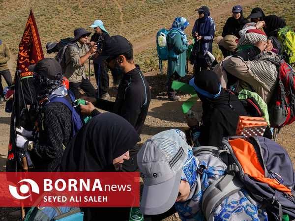 صعود بر بلندای تهران با پرچم سیدالشهدا