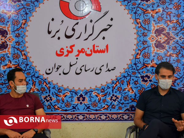 حضور اعضای تیم فوتبال آلومینیوم در دفتر خبرگزاری برنا