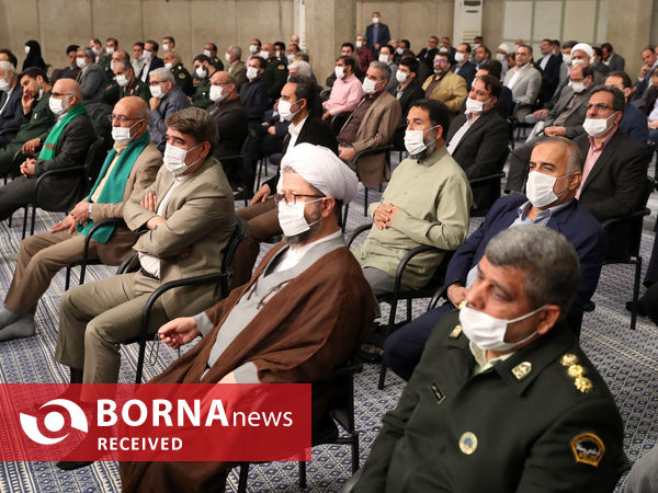 دیدار دست‌اندرکاران برگزاری کنگره شهدای استان قم با مقام معظم رهبری