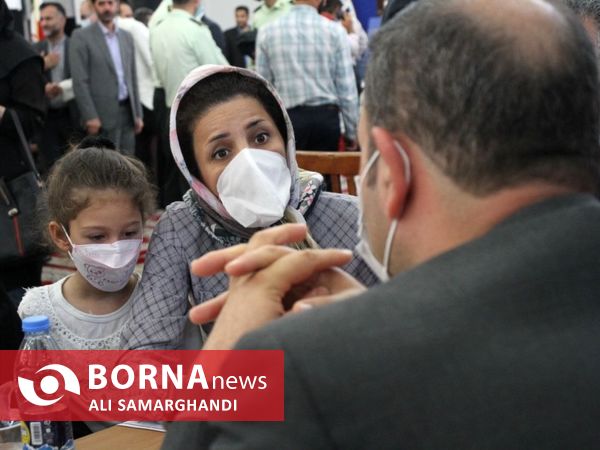 میز خدمت جهادی در مصلی رشت