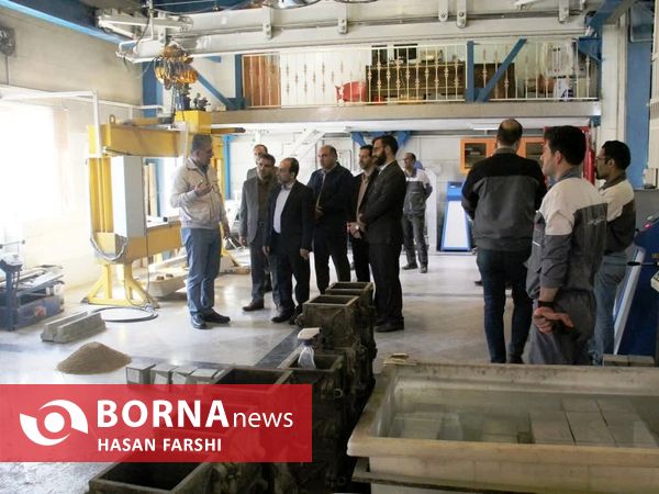 بازدید فرماندار همدان از شرکت بریس بتن