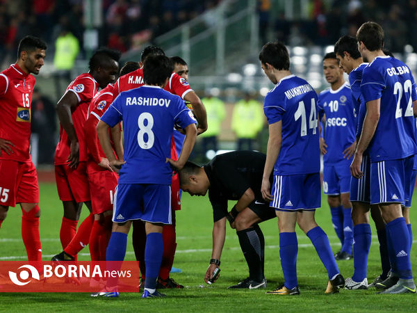 دیدار تیم های فوتبال  پرسپولیس- نسف قارشی ازبکستان