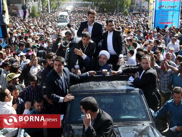 استقبال باشکوه همدانی ها از دکتر روحانی