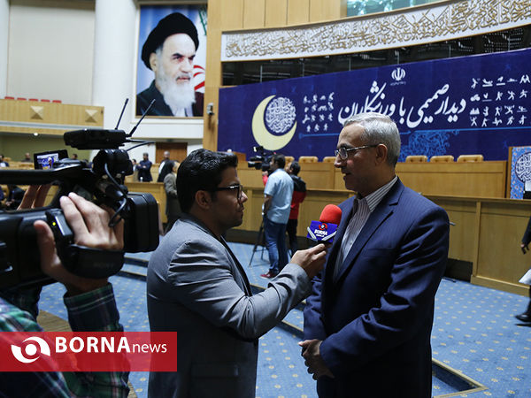در حاشیه دیدار صمیمی ریاست جمهور با ورزشکاران
