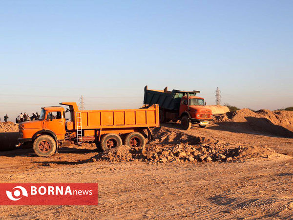 بازديد خبرنگاران از عمليات مهار ريزگردها