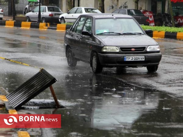 بارش باران در تابستان _ لاهیجان