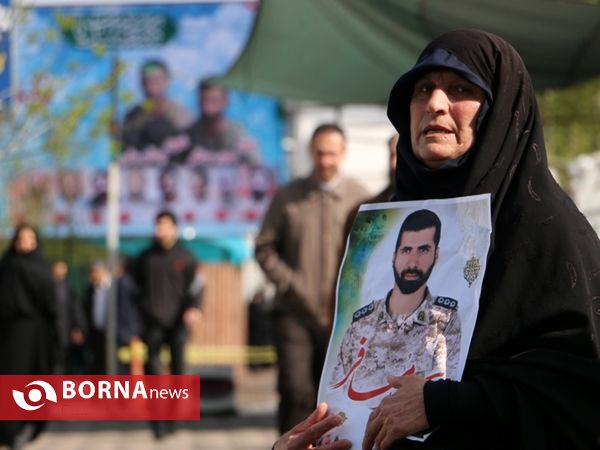 مراسم تشییع پیکر دو شهید گیلانی مدافع حرم