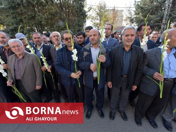 تشییع پیکر «مهدی اثنی عشری» شهید مدافع امنیت در ارومیه