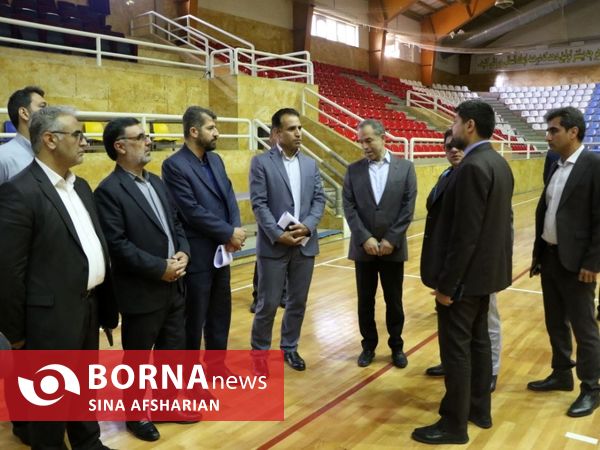 بازدید میدانی معاونین استاندار و مدیران استانی از مجموعه‌های محل برگزاری مسابقات والیبال مردان آسیا در ارومیه