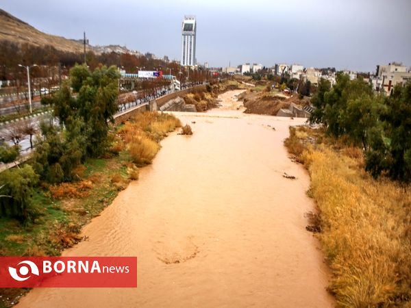 شيراز زیبای بارانی