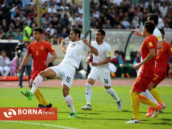دیدار تیم های فوتبال ایران- چین