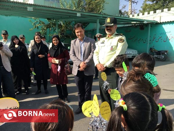 حضور کودکان مهدها در فرماندهی ناجا شهرستان ملارد
