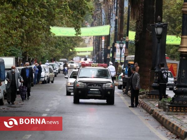 تشییع پیکر پاک دو شهید نیروی انتظامی در گیلان- لنگرود