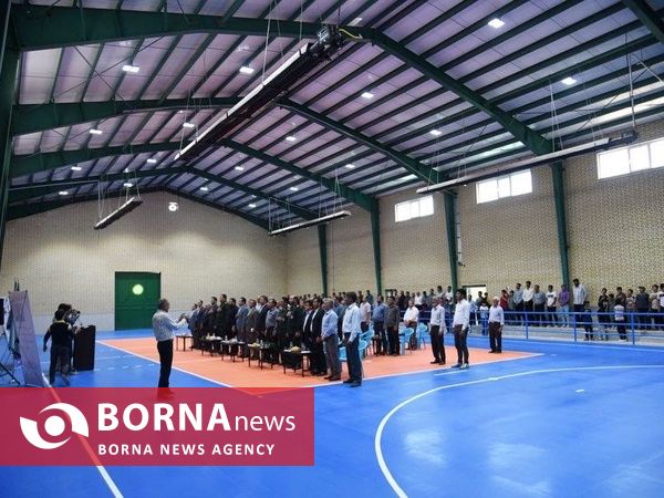 افتتاح سالن ورزشی روستای الیاس آباد ارومیه با حضور مسئولان شهری و استانی