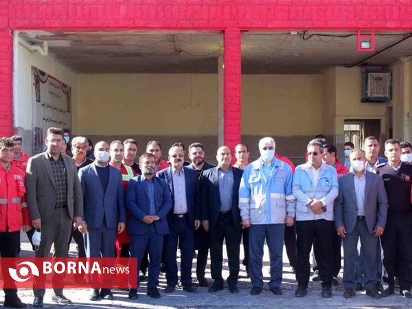 تجلیل از برندگان  جشنواره آتش‌نشانی خرم آباد