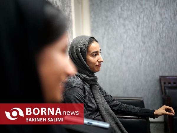 حضور نازنين فاطمه عيدیان در خبرگزاری برنا