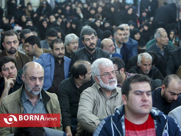 مراسم یادبود شهدا در امامزاده صالح