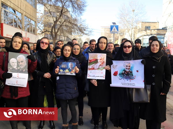 تجمع عاشورایی همدانی ها در پاسداشت شهید سلیمانی