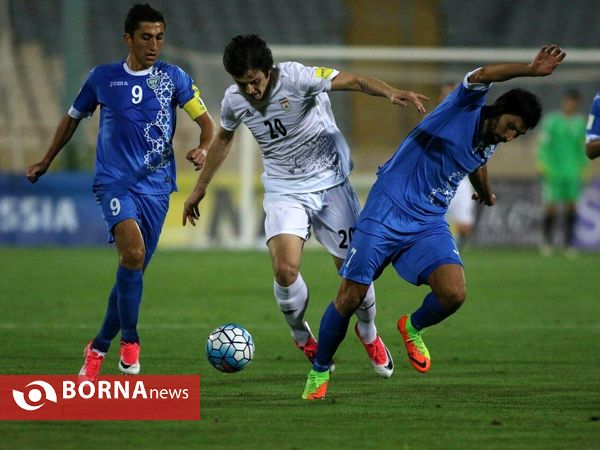 دیدار تیم ها فوتبال ایران- ازبکستان