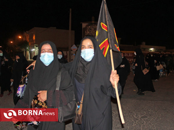 همگامی جاماندگان لامرد فارس با پیاده روی اربعین