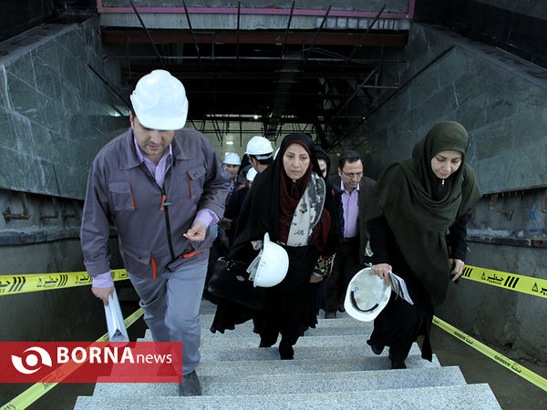 بازدید اعضای شورای شهر از خط ۶ مترو تهران
