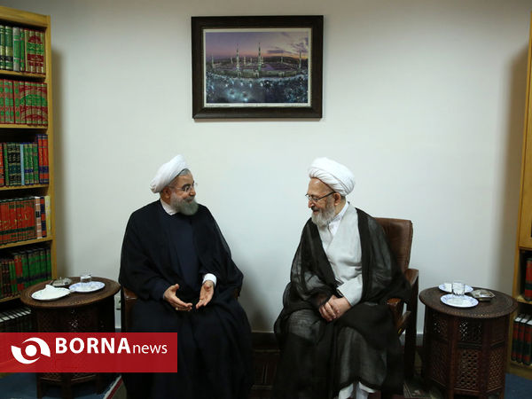 دیدار رئیس جمهور با مراجع در قم