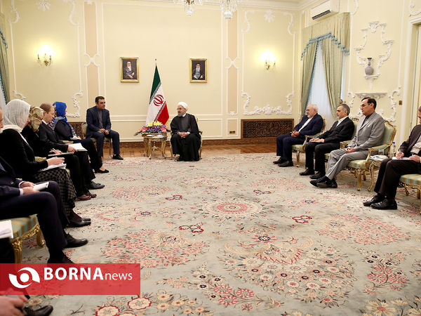 دیدار دکتر روحانی با وزیر امور خارجه استونی