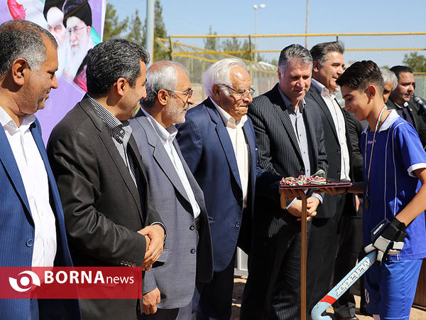 آیین کلنگ‌زنی خانه هاکی در کرمان