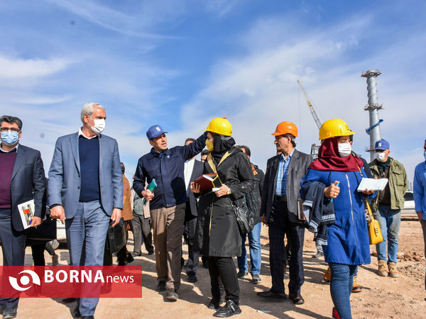بازدید اصحاب رسانه و خبرگزاری ها از شرکت کربن صنعت امیر کبیر، محل احداث کارخانه ۱۰۰ هزار تن آندسازی شرکت آلومینیوم ایران