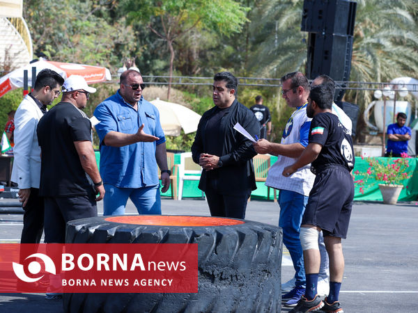 روز نخست مسابقات قویترین مردان کارگری