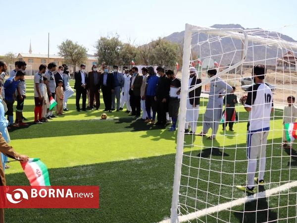 افتتاح زمین چمن مصنوعی روستای خواجه مسک