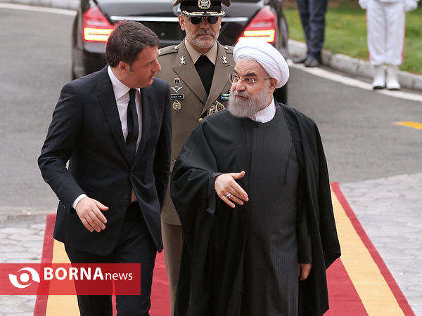 استقبال رسمی از نخست وزیر ایتالیا و مذاکره مقامات عالی رتبه دو کشور