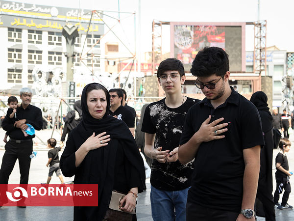 مراسم عزاداری روز تاسوعای حسینی در "میدان امام حسین" تهران
