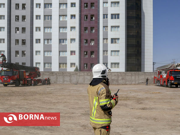 مانور بزرگ امداد و نجات نیروهای آتش نشان