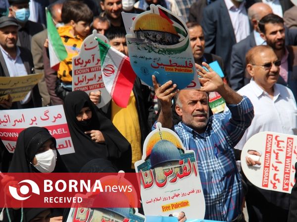 گزارش تصویری خروش مردم لرستان در روز قدس