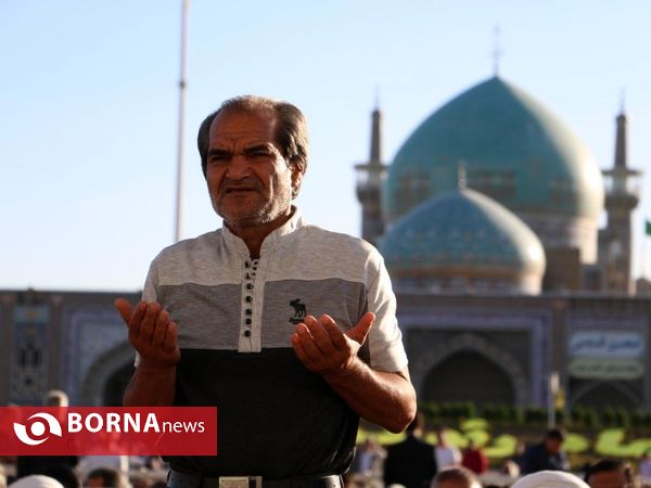 نماز عید قربان در حرم مطهر رضوی