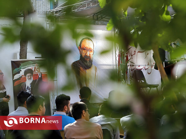 مراسم گلباران محل شهادت استاد مطهری