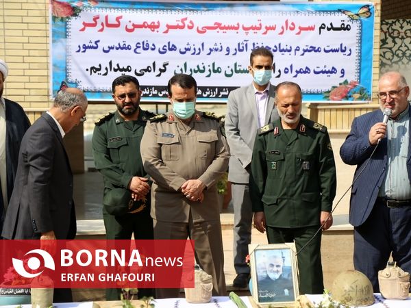 عطرافشانی یادمان شهدای گمنام ساری در هفته پارالمپیک