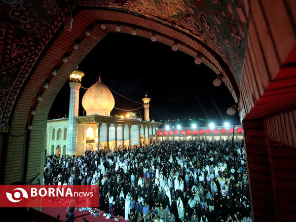 احیای شب قدر بیست و یکم ماه رمضان و سالروز شهادت امام علی(ع) در حرم مطهر شاهچراغ(ع) شیراز