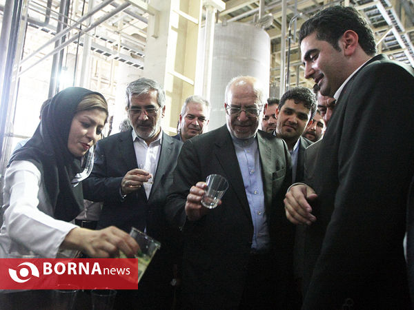حصور وزیر صنعت، معدن و تجارت در افتتاح پروژه های استان البرز