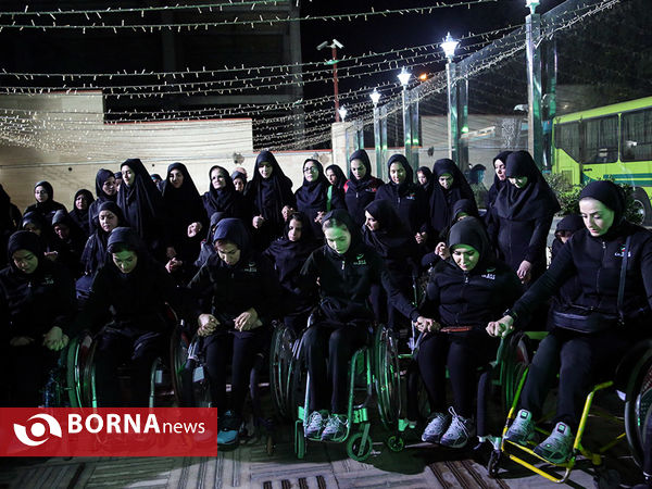 بدرقه ورزشکاران جانبازان و معلولان مسابقات پاراآسیایی