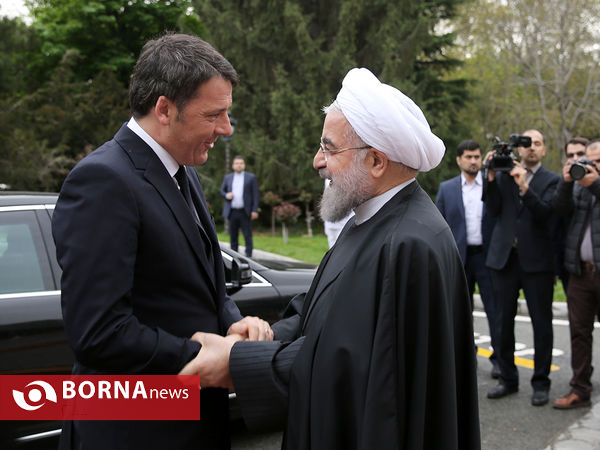 استقبال رسمی از نخست وزیر ایتالیا و مذاکره مقامات عالی رتبه دو کشور