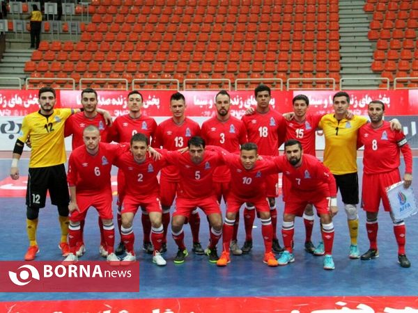 دیدار دو تیم ایران و آذربایجان در تورنمنت چهار جانبه فوتسال در اصفهان