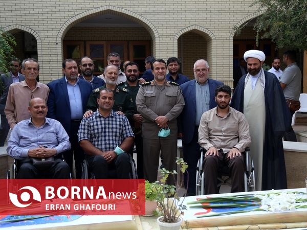 عطرافشانی یادمان شهدای گمنام ساری در هفته پارالمپیک