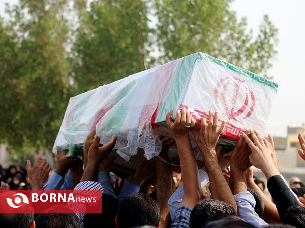 استقبال، تشییع و خاکسپاری پیکر 2 شهید شناسایی شده و 4 شهید گمنام در لامرد فارس