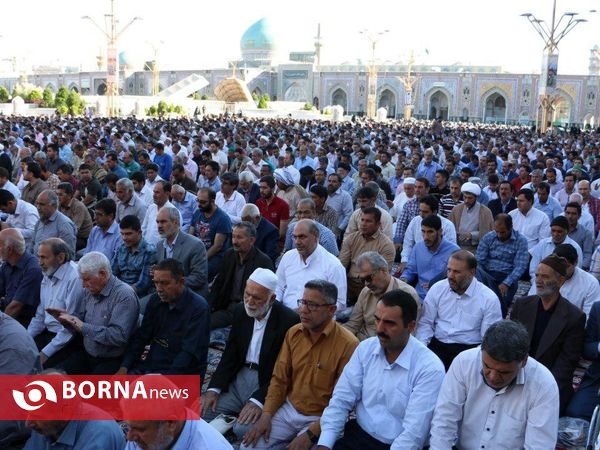 نماز عید قربان در حرم مطهر رضوی