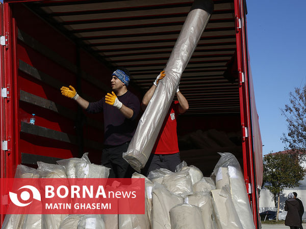 کمک‌رسانی هلال‌احمر در مناطق زلزله‌زده ترکیه