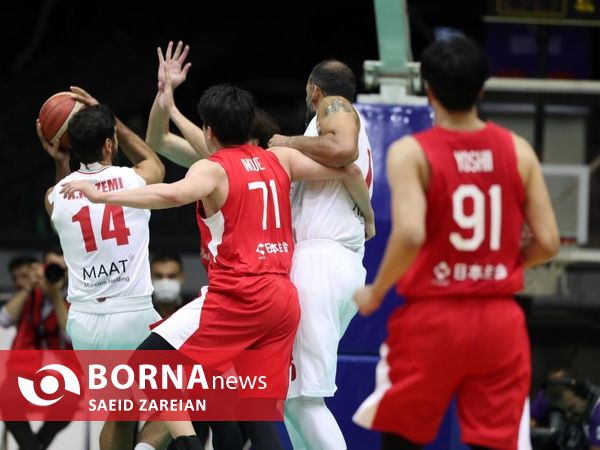 دیدار تیم های بسکتبال ایران - ژاپن